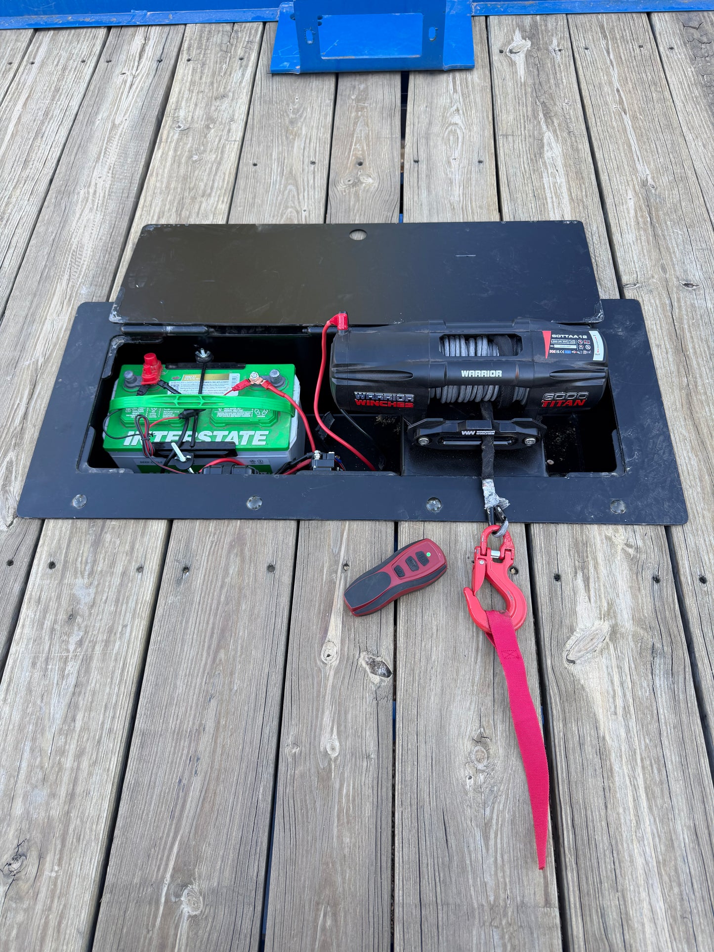 12k Flush Mount Trailer Winch Box